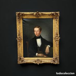 Arte: RETRATO DE JOVEN (SIGLO XIX)
